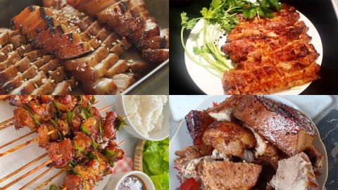 Tổng hợp 11 cách nướng thịt heo bằng nồi chiên không dầu đơn giản