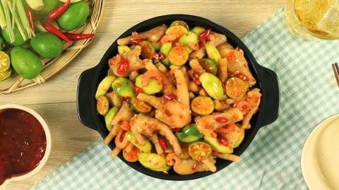 2 cách làm chân gà trộn sa tế hấp dẫn thơm ngon khó cưỡng ai cũng mê