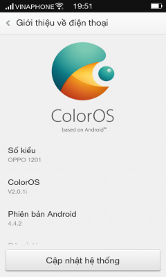 Xem các thông tin về điện thoại Oppo Neo 5