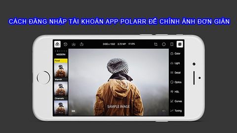Cách đăng nhập tài khoản app Polarr để chỉnh ảnh đơn giản