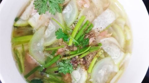 Cách nấu canh bầu nấu với tôm khô thơm ngon, thanh đạm khó cưỡng