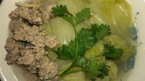 Cách nấu canh cải thảo thịt bằm thơm ngon, thanh đạm