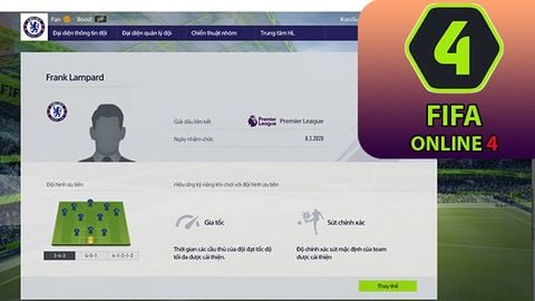 Cách bổ nhiệm huấn luyện viên mới trong FIFA ONLINE 4