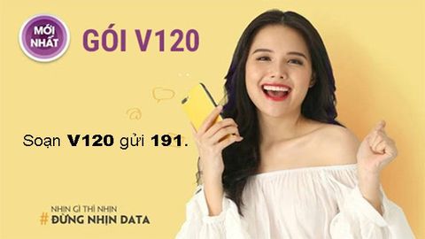 Đăng ký gói 4G V120 Viettel: 60GB, 50 phút ngoại mạng, miễn phí các cuộc gọi dưới 20 phút