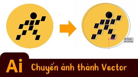 Cách chuyển hình ảnh thành vector trong Illustrator (AI) nhanh chóng
