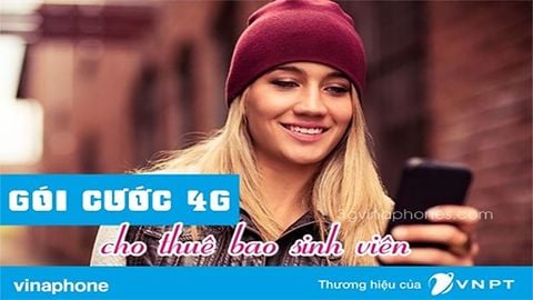 Đăng ký gói cước 4G MIMAX VinaPhone dành cho sinh viên chỉ 2.5K