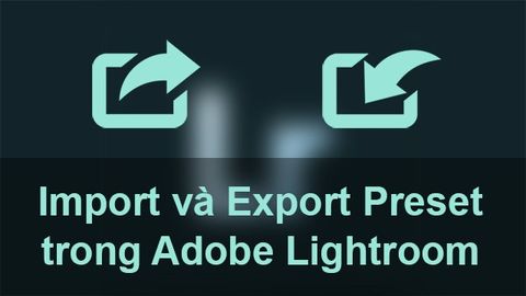 Cách thêm/xuất (import/export) preset Lightroom trên điện thoại, máy tính