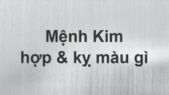  Mệnh Kim hợp màu gì, kỵ màu gì? Năm sinh những người thuộc mạng Kim 