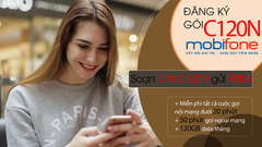 Đăng ký gói C120N 4G, 5G MobiFone 120GB chỉ 90k 1 tháng HOT 2021 