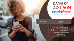  Cách đăng ký gói C50n MobiFone: Nhận 30GB, chỉ 50k/ tháng 