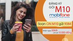  Cách đăng ký gói M10 MobiFone: Nhận 50MB, chỉ 10k/tháng 