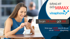  Đăng ký gói MIMAX VinaPhone cho sim sinh viên giá rẻ 
