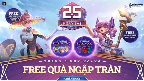 Liên Quân Mobile - Chi tiết chuỗi sự kiện tháng 5 ngập tràn quà tặng