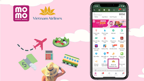 Cách đặt mua vé máy bay Vietnam Airlines thông qua MoMo cực kỳ tiện lợi