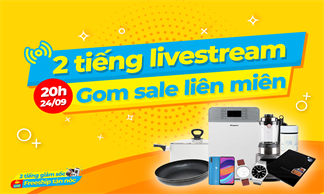 Đại tiệc livestream linh đình mời bạn loạt món ngon như điện thoại, phụ kiện,...giảm đến 49%, mau xem để tìm sản phẩm ưng ý