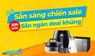 Hãy đón xem livestream ngày 16/9 để có cơ hội mua các sản phẩm giảm đến 60% từ điện thoại, phụ kiện, đồng hồ đến đồ gia dụng