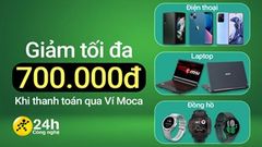  Ưu đãi hấp dẫn tháng 11: Mua điện thoại, laptop tại TGDĐ hoặc ĐMX có cơ hội được giảm tối đa 700K khi thanh toán qua Ví Moca 