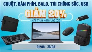 Ưu đãi Back to School 2021: Giảm hấp dẫn cho chuột, bàn phím, balo,... khi mua kèm laptop, tranh thủ note lại kẻo bỏ qua
