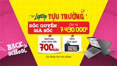  Tưng bừng mùa tựu trường laptop giảm giá không tưởng đến 10%, sinh viên được ưu đãi đến 700k, nhanh chân sắm liền bạn nhé 