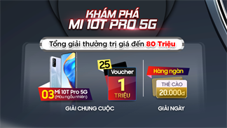 Kết quả minigame: Đã tìm thấy những người may mắn trúng được điện thoại siêu hot Mi 10T Pro 5G, xem ngay có phải là mình hay không