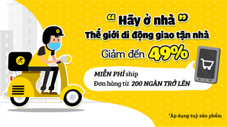 Hãy ở nhà mua sắm online cùng Trung Tâm Bảo Hành, khuyến mãi giảm sốc đến 49% lại còn giao hàng miễn phí