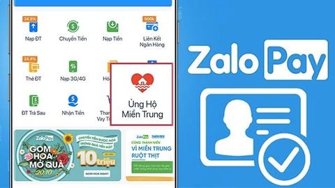 Cách ủng hộ lũ lụt miền trung qua ứng dụng ZaloPay nhanh, dễ dàng nhất