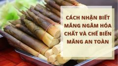  Các cách nhận biết măng ngâm hóa chất và cách chế biến măng an toàn 