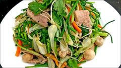  Cách làm củ kiệu xào thịt heo thập cẩm thơm nồng ngon ngất ngây 