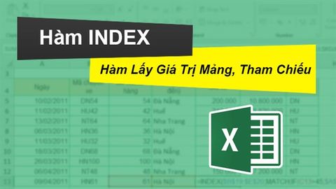 Cách sử dụng hàm INDEX trong Excel chi tiết, có ví dụ minh họa dễ hiểu