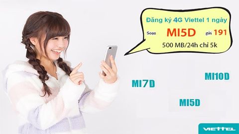 Cách đăng ký gói cước 3G, 4G Viettel 1 ngày, 3 , 5, 7 ngày rẻ nhất