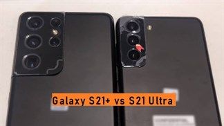 Lộ ảnh thực tế của Galaxy S21+ và Galaxy S21 Ultra với thiết kế cụm camera sau mới, mặt lưng màu đen mờ siêu chất