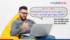 Tổng hợp sim 4G MobiFone trọn gói 1 năm không nạp tiền giá rẻ HOT 2021 