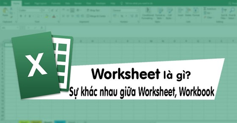 Worksheet là gì? Sự khác nhau giữa Worksheet và Workbook trong Excel