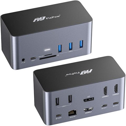 Thunderbolt 3 Dock,17in1 Quadruple Display Usb C Docking Dtation