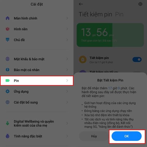 Cách bật tiết kiệm pin trên Xiaomi Redmi Note 11S 5G để bạn sử dụng máy lâu hơn