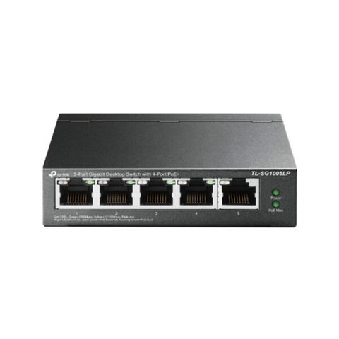 Switch Tp-link Để Bàn 5 Cổng Gigabit Với 4 Cổng Poe+ Tl-sg1005lp