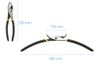 Kìm 2 lỗ Tolsen 25cm 10314