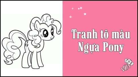 Tổng hợp 100+ tranh tô màu NGỰA PONY dễ thương mới nhất 2021