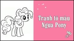  Tổng hợp 100+ tranh tô màu NGỰA PONY dễ thương mới nhất 2021 
