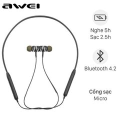  Tai nghe Bluetooth Awei G51BS Đen 