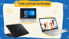  Top 5 laptop dưới 15 triệu bán chạy nhất tháng 7 tại Trung Tâm Bảo Hành: Thiết kế mỏng nhẹ đẹp mắt, cấu hình đủ dùng 