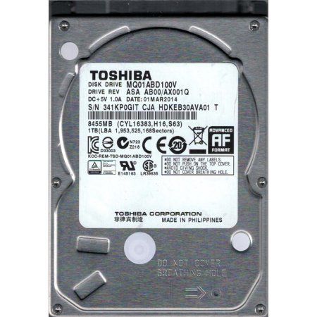 Toshiba Hdd Mq01Abd100V 1 Tb