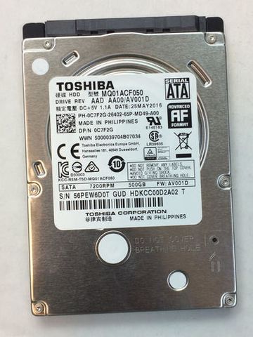 Toshiba Hdd Mq01Acf050 500Gb