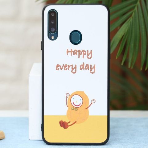 Ốp lưng A20s cứng viền dẻo TPU PC printing OSMIA CKTG557 Người tuyết Kem