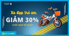  Top 3 xe đạp trẻ em giảm khủng 30% từ ngày 15 -20/10 giới hạn 50 suất 