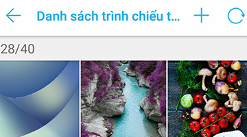 Cài đặt trình chiếu hình nền trên Asus Zenfone 4 Max Pro