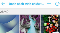  Cài đặt trình chiếu hình nền trên Asus Zenfone 4 Max Pro 