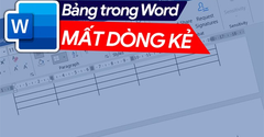  2 Cách sửa lỗi thêm bảng trong Word bị mất dòng kẻ thành công 100% 