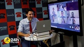 Thủ tướng Canada dùng 'Macbook' để họp trực tuyến, nhìn cũng xịn phết nhưng sự thật sẽ khiến bạn cười 'xỉu up xỉu down'