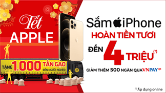 Sắm iPhone đón Tết qua VNPAY QR để được giảm giá nào cả nhà ơi, vừa tiện vừa tiết kiệm, không biết thì thiệt thòi lắm